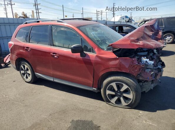 JF2SJABC2HH590154 2017 SUBARU FORESTER Красный Передняя правая четверть