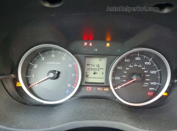 JF2SJABC2HH590154 2017 SUBARU FORESTER Красный Вид щитка приборов