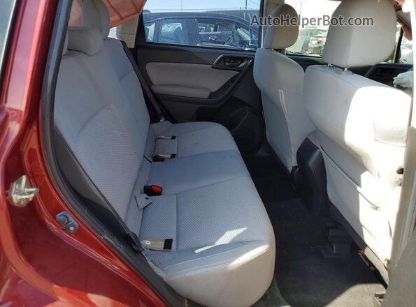 JF2SJABC2HH590154 2017 SUBARU FORESTER Красный Вид задней части салона
