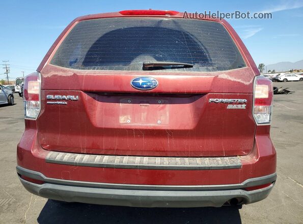 JF2SJABC2HH590154 2017 SUBARU FORESTER Красный Вид сзади
