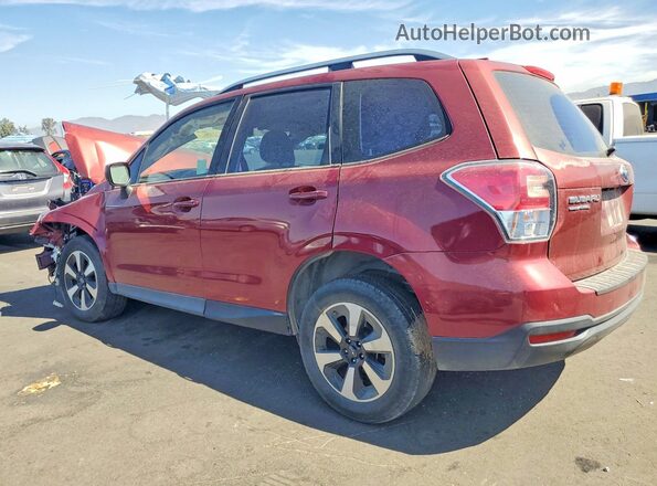 JF2SJABC2HH590154 2017 SUBARU FORESTER Красный Задняя левая четверть