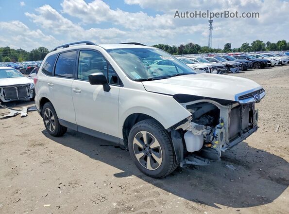 JF2SJABC2JH417174 2018 SUBARU FORESTER White Delantero derecho