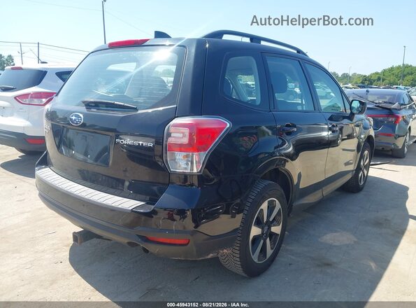 JF2SJABC3JH413537 2018 SUBARU FORESTER Black Հետևի աջ