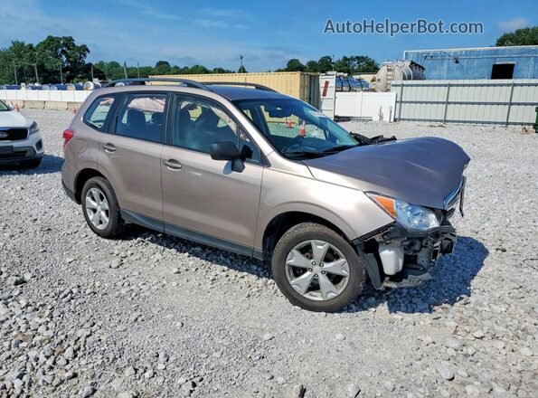 JF2SJABC4GH429173 2016 SUBARU FORESTER Tan Delantero derecho