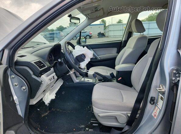 JF2SJABC4GH430176 2016 SUBARU FORESTER Silver Vista interior delantera