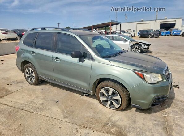 JF2SJABC4JH499781 2018 SUBARU FORESTER Зеленый Передняя правая четверть