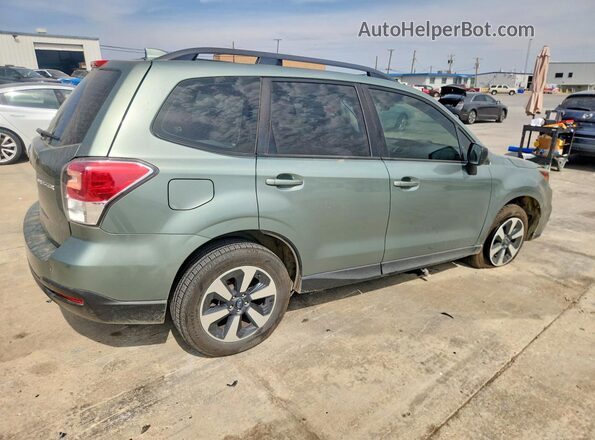 JF2SJABC4JH499781 2018 SUBARU FORESTER Зеленый Задняя правая четверть