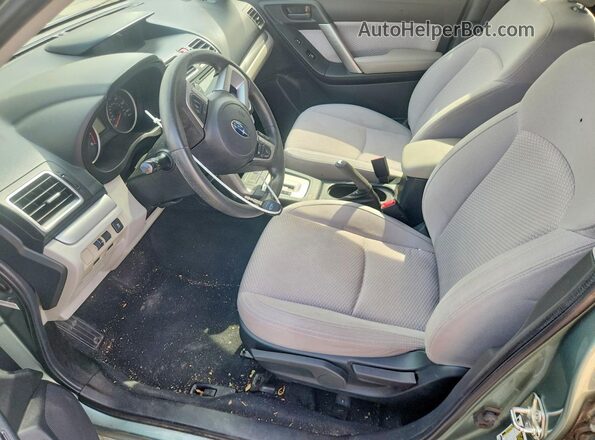 JF2SJABC4JH499781 2018 SUBARU FORESTER Зеленый Вид салона спереди