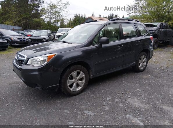 JF2SJABC5GH557793 2016 SUBARU FORESTER Gray Vista tres cuartos delantera izquierda