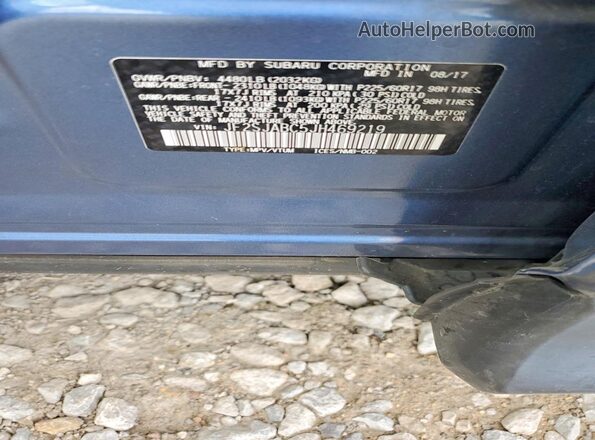 JF2SJABC5JH469219 2018 SUBARU FORESTER Blue Շարժիչի բաժամունքի տեսք