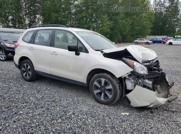 JF2SJABC5JH535090 2018 SUBARU FORESTER White Przód prawy