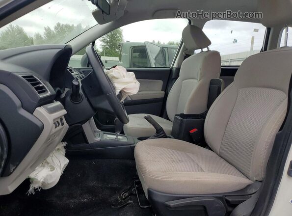 JF2SJABC5JH535090 2018 SUBARU FORESTER White Widok wnętrza z przodu