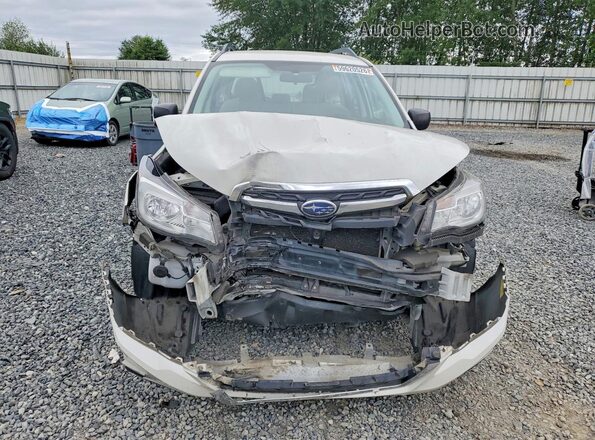 JF2SJABC5JH535090 2018 SUBARU FORESTER White Widok z przodu