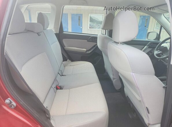JF2SJABC6GH513964 2016 SUBARU FORESTER Red Vista interior trasera