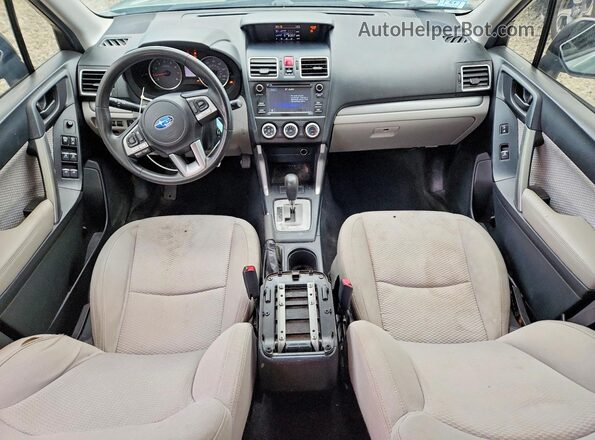 JF2SJABC6HH543368 2017 SUBARU FORESTER Green წინა პანელის ხედი