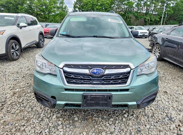 JF2SJABC6HH543368 2017 SUBARU FORESTER Green წინა ხედი