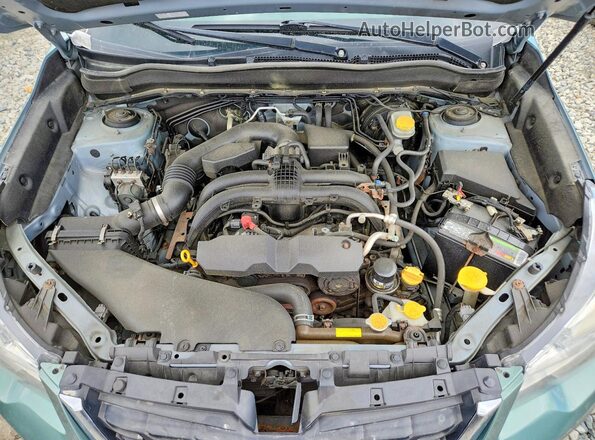 JF2SJABC6HH543368 2017 SUBARU FORESTER Green ძრავის განყოფილების ხედი