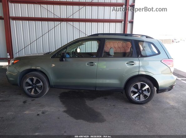 JF2SJABC6JH489303 2018 SUBARU FORESTER Green სალონის 360-გრადუსიანი ხედი