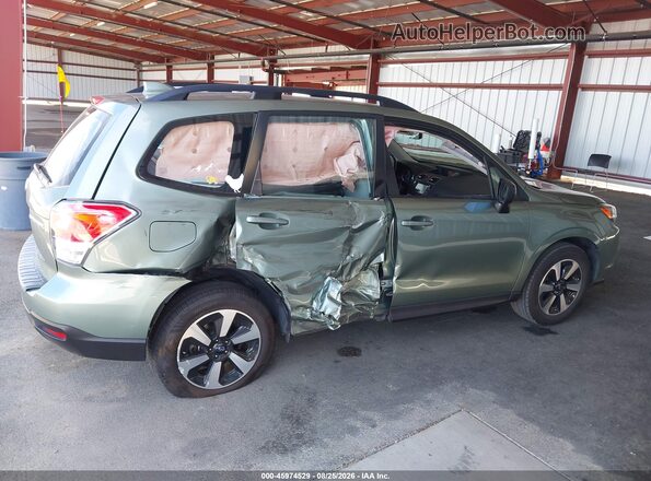 JF2SJABC6JH489303 2018 SUBARU FORESTER Green უკანა სალონის ხედი