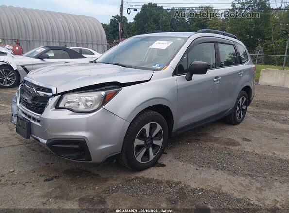 JF2SJABC6JH540329 2018 SUBARU FORESTER Silver Front left