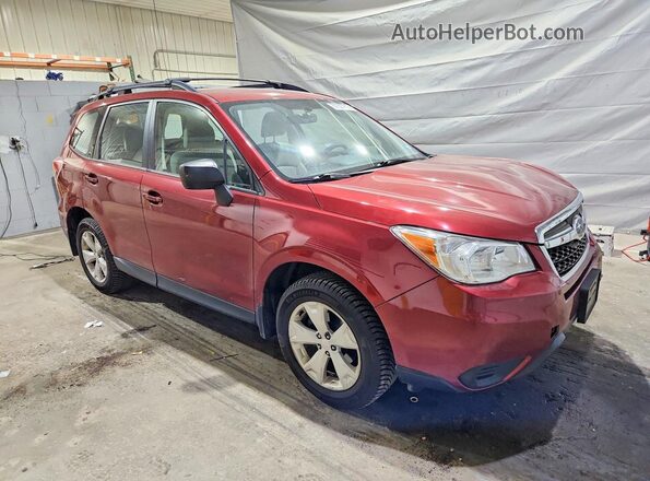 JF2SJABC7GH445139 2016 SUBARU FORESTER Бордовый Передняя правая четверть