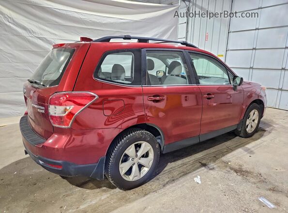 JF2SJABC7GH445139 2016 SUBARU FORESTER Бордовый Задняя правая четверть