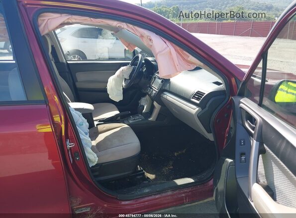 JF2SJABC7HH472889 2017 SUBARU FORESTER Red წინა სალონის ხედი