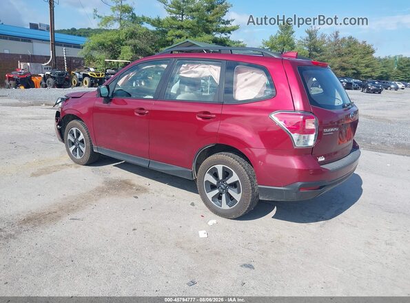 JF2SJABC7HH472889 2017 SUBARU FORESTER Red უკანა მარცხენა