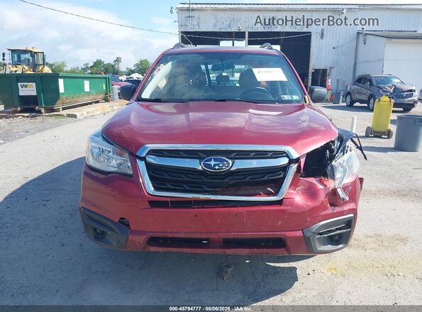 JF2SJABC7HH472889 2017 SUBARU FORESTER Red წინა ხედი