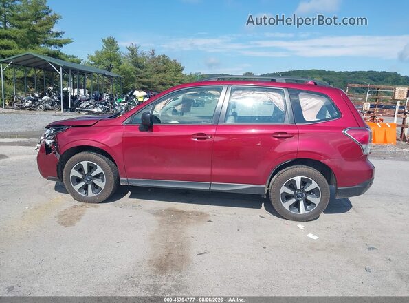 JF2SJABC7HH472889 2017 SUBARU FORESTER Red სალონის 360-გრადუსიანი ხედი