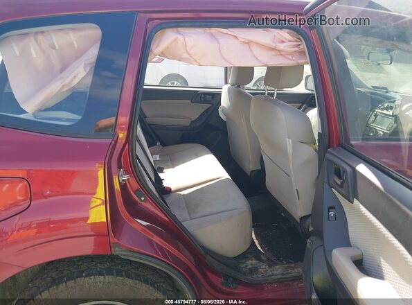 JF2SJABC7HH472889 2017 SUBARU FORESTER Red VIN კოდის სტიკერის ხედი