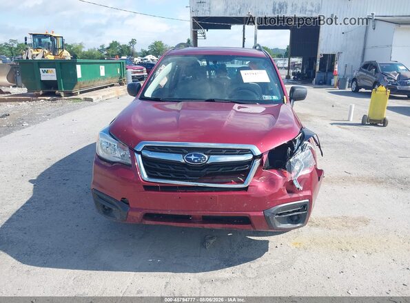 JF2SJABC7HH472889 2017 SUBARU FORESTER Red ხელსაწყოთა პანელის ხედი