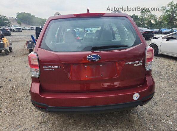 JF2SJABC7HH550409 2017 SUBARU FORESTER Burgundy Հետևի տեսք
