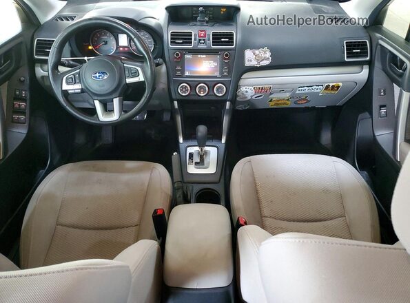 JF2SJABC7HH593163 2017 SUBARU FORESTER Серебряный Вид панели приборов