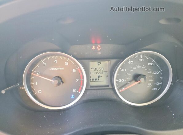 JF2SJABC8GH442542 2016 SUBARU FORESTER White Вид щитка приладів