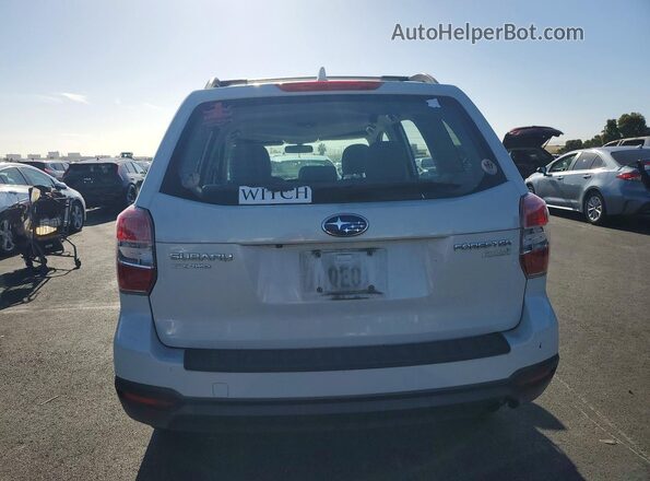 JF2SJABC8GH442542 2016 SUBARU FORESTER White Вид ззаду