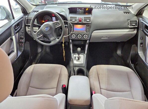 JF2SJABC8GH467182 2016 SUBARU FORESTER Silver Dashboard view