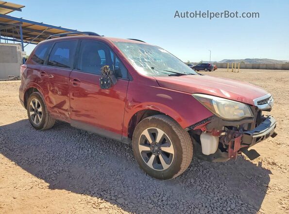 JF2SJABC8HH435947 2017 SUBARU FORESTER Burgundy Передня права чверть