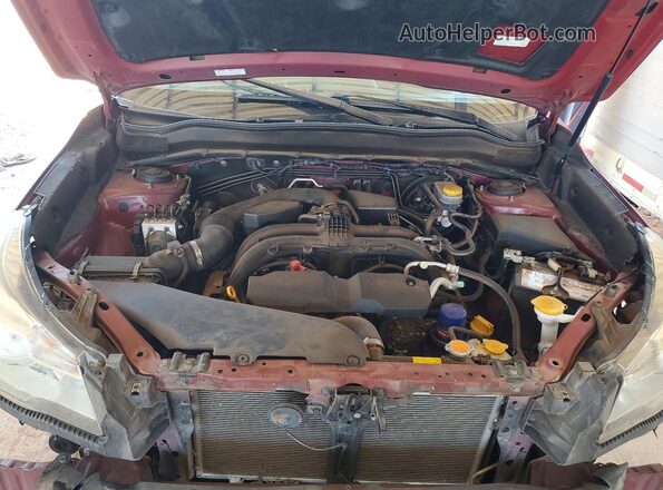 JF2SJABC8HH435947 2017 SUBARU FORESTER Burgundy Вид задньої частини салону