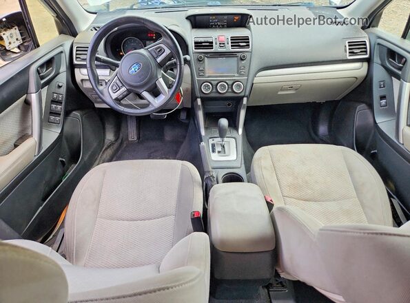 JF2SJABC9HH485661 2017 SUBARU FORESTER White Առջևի վահանակի տեսք