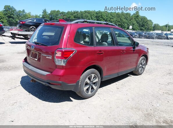 JF2SJABC9HH553957 2017 SUBARU FORESTER Burgundy Trasero derecho