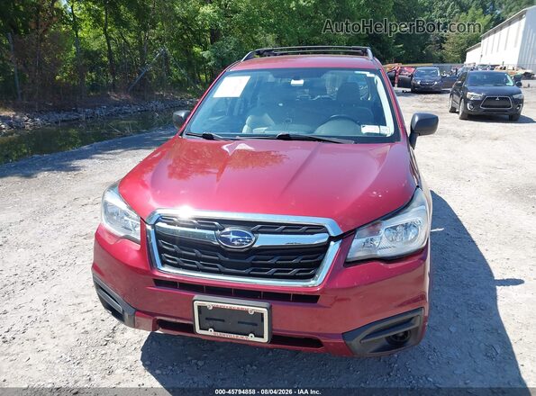 JF2SJABC9HH553957 2017 SUBARU FORESTER Burgundy Vista del cuadro de instrumentos