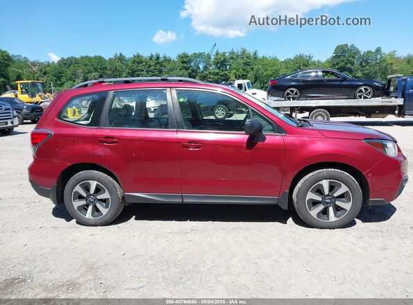 JF2SJABC9HH553957 2017 SUBARU FORESTER Burgundy Vista interior trasera