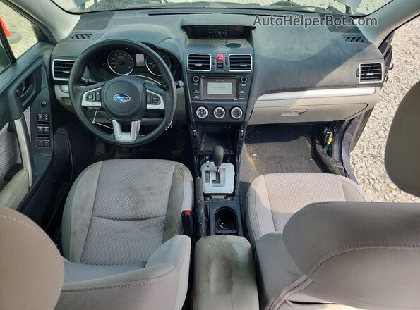 JF2SJABC9HH593052 2017 SUBARU FORESTER Charcoal წინა პანელის ხედი