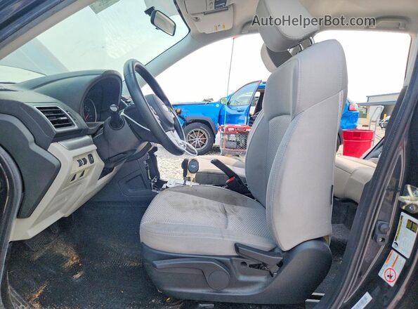 JF2SJABC9HH593052 2017 SUBARU FORESTER Charcoal წინა სალონის ხედი