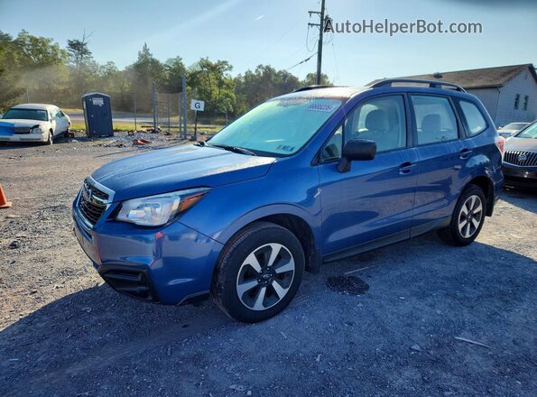 JF2SJABC9JH587256 2018 SUBARU FORESTER Blue უკანა მარცხენა