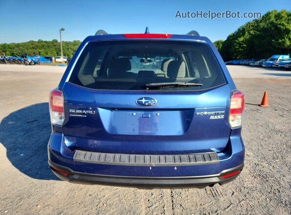 JF2SJABC9JH587256 2018 SUBARU FORESTER Blue უკანა სალონის ხედი
