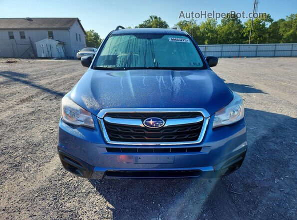 JF2SJABC9JH587256 2018 SUBARU FORESTER Blue ხელსაწყოთა პანელის ხედი