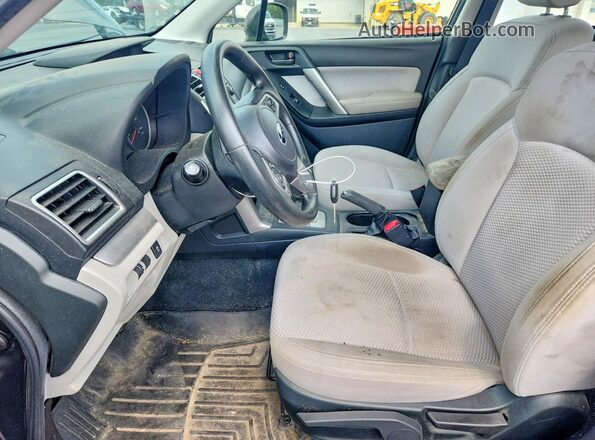 JF2SJABCXHH505691 2017 SUBARU FORESTER Charcoal წინა სალონის ხედი