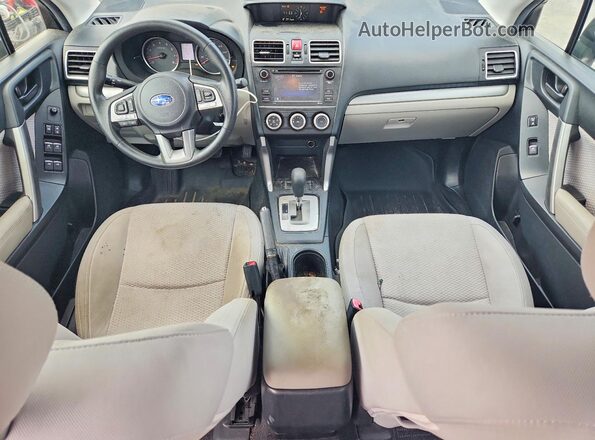 JF2SJABCXHH505691 2017 SUBARU FORESTER Charcoal წინა პანელის ხედი